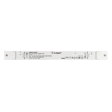 Блок питания ARV-SP-48150-LINEAR-PFC (48V, 3.125A, 150W) (Arlight, IP20 Пластик, 5 лет)