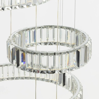 Citilux Чезаре CL338661 LED Люстра хрустальная с пультом Хром