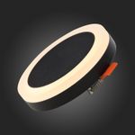 ST104.402.06 Светильник потолочный Черный LED 1*6W 3000K 468Lm Ra&gt;80 120° IP20 D110xH20 170-240V
