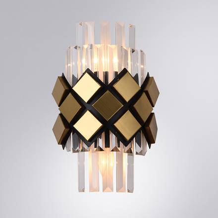 Настенный светильник Arte Lamp AMELIA A1039AP-2BK, 2хE14