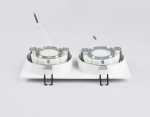 Светильник встраиваемый поворотный точечный GX53 TN51919/2 WH белый GX53 max 12W 220*115*23