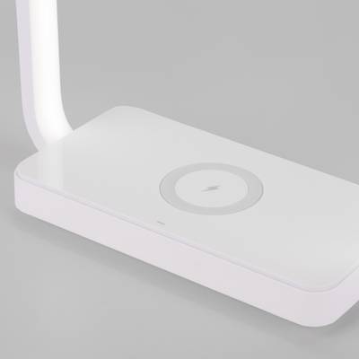 Светодиодная настольная лампа с беспроводной зарядкой QI 80502/1 белый