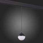 ST358.443.07 Магнитный трековый светильник подвесной Черный LED 1*7W 4000K 520Lm Ra>80 120° IP20 D90xH90 48V