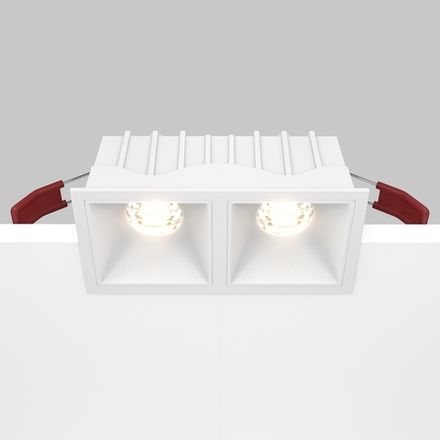 Встраиваемый светильник Alfa LED 3000K 2x10Вт 36°, DL043-02-10W3K-SQ-W. TM Maytoni