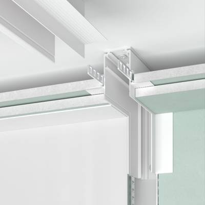 Slim Magnetic Коннектор угловой внутренний для встраиваемого шинопровода под ГКЛ 9,5мм белый 85213/00