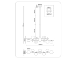 Светильник на штанге LH51017/7 BK/BS/FR черный/латунь/белый матовый G9*7 max 28W 1100*240*300