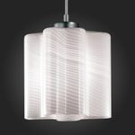 SL117.503.01 Светильник подвесной ST-Luce Серебристый/Белый с полосками E27 1*60W