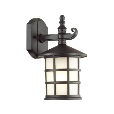 4042/1W NATURE ODL18 717 черный Уличный настенный светильник IP44 E27 60W 220V HOUSE