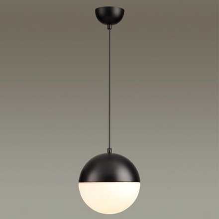 4958/1A PENDANT ODL22 471 черный/металл/белый/стекло Подвес E27 1*40W PINGA