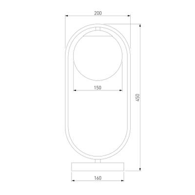 Настольный светильник в стиле лофт 01138/1 хром, E27х1