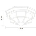 Уличный потолочный светильник Arte Lamp PEGASUS A3121PF-1BN, 1хE27