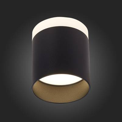 ST102.442.12 Светильник потолочный Черный LED 1*12W 4000K 936Lm Ra&gt;80 120° IP20 D100xH90 170-240V