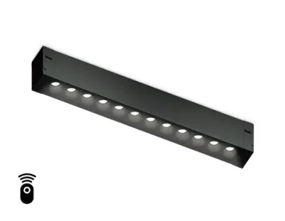 Светильник светодиодный диммируемый для шинопровода Magnetic 220V GL1302 BK черный IP20 12W 3000K-6400K 24° 232*25*42 (Без ПДУ)