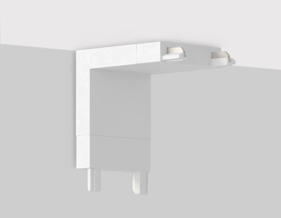 Коннектор угловой внутренний для накладного шинопровода Magnetic Ultra Slim GV1103 WH белый IP20 48V 26*26*26