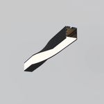 Радиусный профиль 35x35 Twist правый черный, ALM-3535R-B-TR-90°-0.4M. TM Maytoni