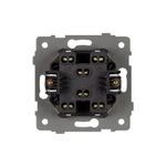 Механизм выключателя двухклавишный проходной SWT-MKP2-PL-WH-V (250V, 10A) (Arlight, -)