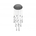 07860-18A,02 Люстра каскадная Асмер хром d50 h300 Led 54W (4000k)