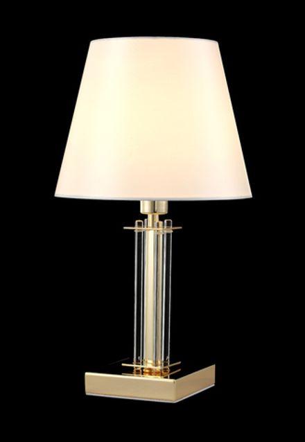 Настольная лампа Crystal Lux NICOLAS LG1 GOLD/WHITE 3401/501