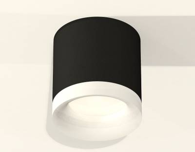 Комплект накладного светильника с акрилом XS7402034 SBK/FR черный песок/белый матовый MR16 GU5.3 (C7402, N7165)