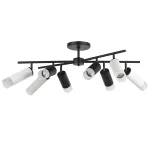 LR7283748641 Люстра RULLO 8х50W GU10 ЧЕРНЫЙ/БЕЛЫЙ (571728+214437-4+214486-4+202431-8)