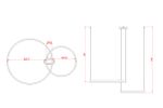 08219,33P(3000K) Люстра Тор матовое золото w90*60 (d40+60) h150 Led 60W (3000K)