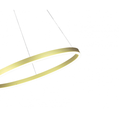 08213,32P(3000K) Подвес Тор светлое матовое золото d60 h150 Led 36W (3000K) 2 типа крепления
