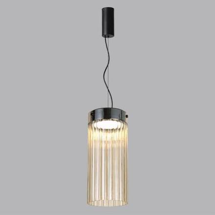 5047/10L L-VISION ODL24 303 черный/светл.янтарный/металл/стекло Подвес LED 10W 4000К 1237Лм PILLARI
