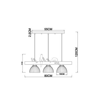 Подвесной светильник Arte lamp CAPRICE A4183SP-3BR, 3хE27