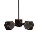 SL258.402.03 Люстра потолочная ST-Luce Черный/Черный, Золото E14 3*40W