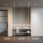 Встраиваемый светильник Okno 3000-4000-6000K 24W 100° IP 44, DL056-24W3-4-6K-B. TM Maytoni