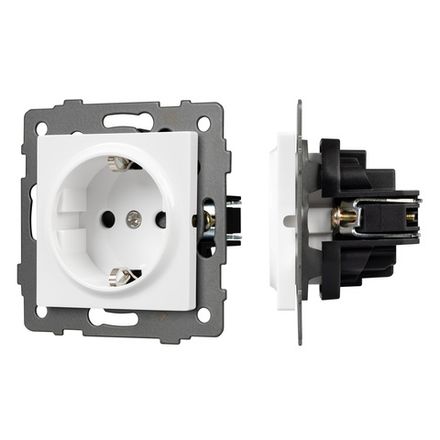 Механизм электрической розетки SCT-MEU1-PL-WH-V (250V, 16A) (Arlight, -)