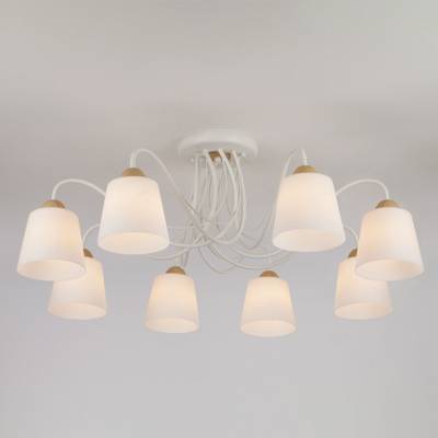 Люстра с плафонами из матового стекла 70062/8 белый