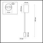 3900/5WB HIGHTECH ODL20 183 черный/металл Настенный светильник LED 4000K 5W 220V SATELLITE