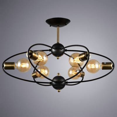 Потолочная люстра Arte Lamp GLASGOW A1963PL-6BK, 6хE27