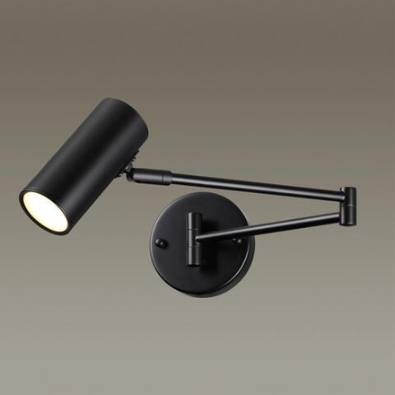 4376/1W HIGHTECH ODL23 455 черный Настенный светильник IP20 LED E14 9W RAZIO
