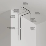 Шинопровод 2м Radity встраиваемый белый, TRA084MP-12W. TM Maytoni