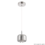 Светильник подвесной Crystal Lux BOX SP1 CHROME/SMOKE 1271/201