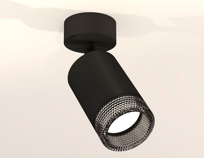 Комплект накладного поворотного светильника XM6313002 SBK/BK черный песок/тонированный MR16 GU5.3 (A2210, C6313, N6151)