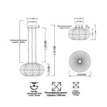 7720/24L PIKO LED SN 42 Светильник металл/стекло/прозрачный/золотой LED 24Вт 3000-6500K D300 IP20 пульт ДУ ANGELO