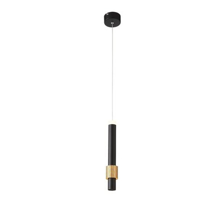 SL1591.403.01 Светильник подвесной ST-Luce Черный, Анодированный золотой/Черный LED 1*6W 3000K