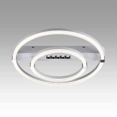 7665/55LR MITRA LED SN Светильник пластик/белый LED 55Вт 3000-4000-6000K 545х505 IP20 пульт ДУ TRECKY
