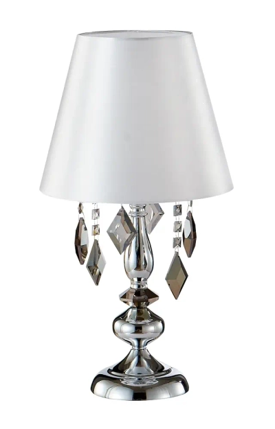 Настольная лампа Crystal Lux MERCEDES LG1 CHROME/SMOKE 0950/501