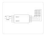 Контроллер для светодиодных лент RGB/RGBW с управлением белого света с сенсорным радио пультом 2.4G RGB 18A 12V 216W/24V 432W/RGBW 24A 12V 288W/24V 576W GS11451 (AAA)