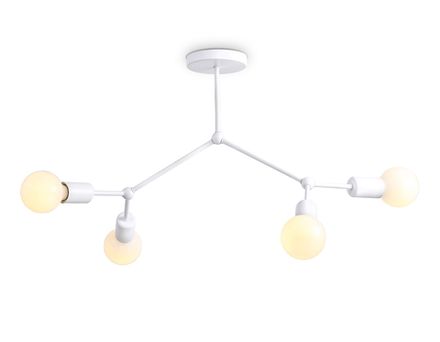 Потолочный светильник в стиле лофт TR8031/4 WH белый E27*4 max 40W D670*440
