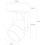 Спот Arte Lamp MIZAR A1311AP-1BK, 1хGU10