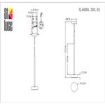 SL6000.303.01 Светильник подвесной ST-Luce Латунь/Латунь LED 1*7W 3000K