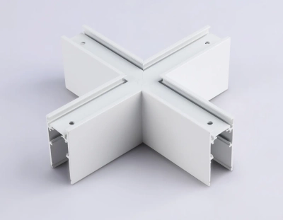Коннектор X-образный для накладного шинопровода Magnetic GL3375 WH белый 170*170*53.7