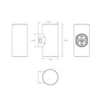 Фасадный светильник Arte Lamp ALCYONE A6109AL-2BK, 2хLED