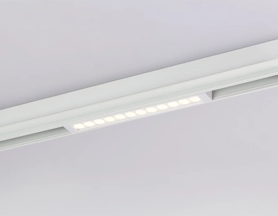 Светильник светодиодный диммируемый для шинопровода Magnetic 220V GL1301 WH белый IP20 12W 3000K-6400K 24° 232*25*42 (Без ПДУ)
