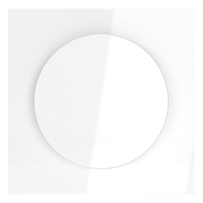 VLS002001 Накладка для светорегулятора поворотно-нажимного, S70 (белый глянцевый). (ТМ Maytoni)